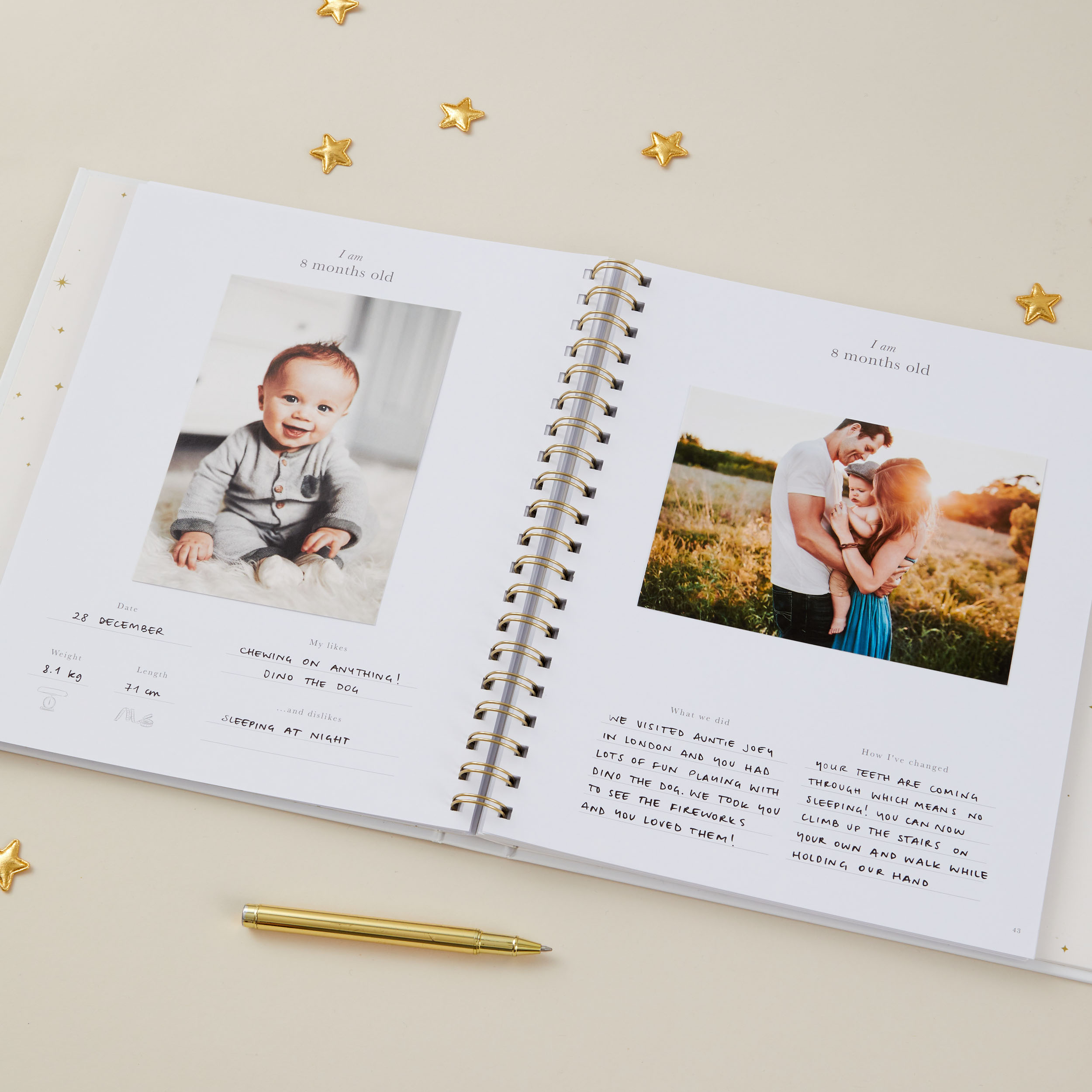 Blush & Gold Invulboek My Baby Book - Pearl - Afbeelding 7
