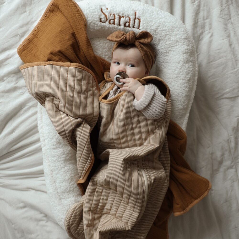 Teddy Babynest - Wit (Gepersonaliseerd)