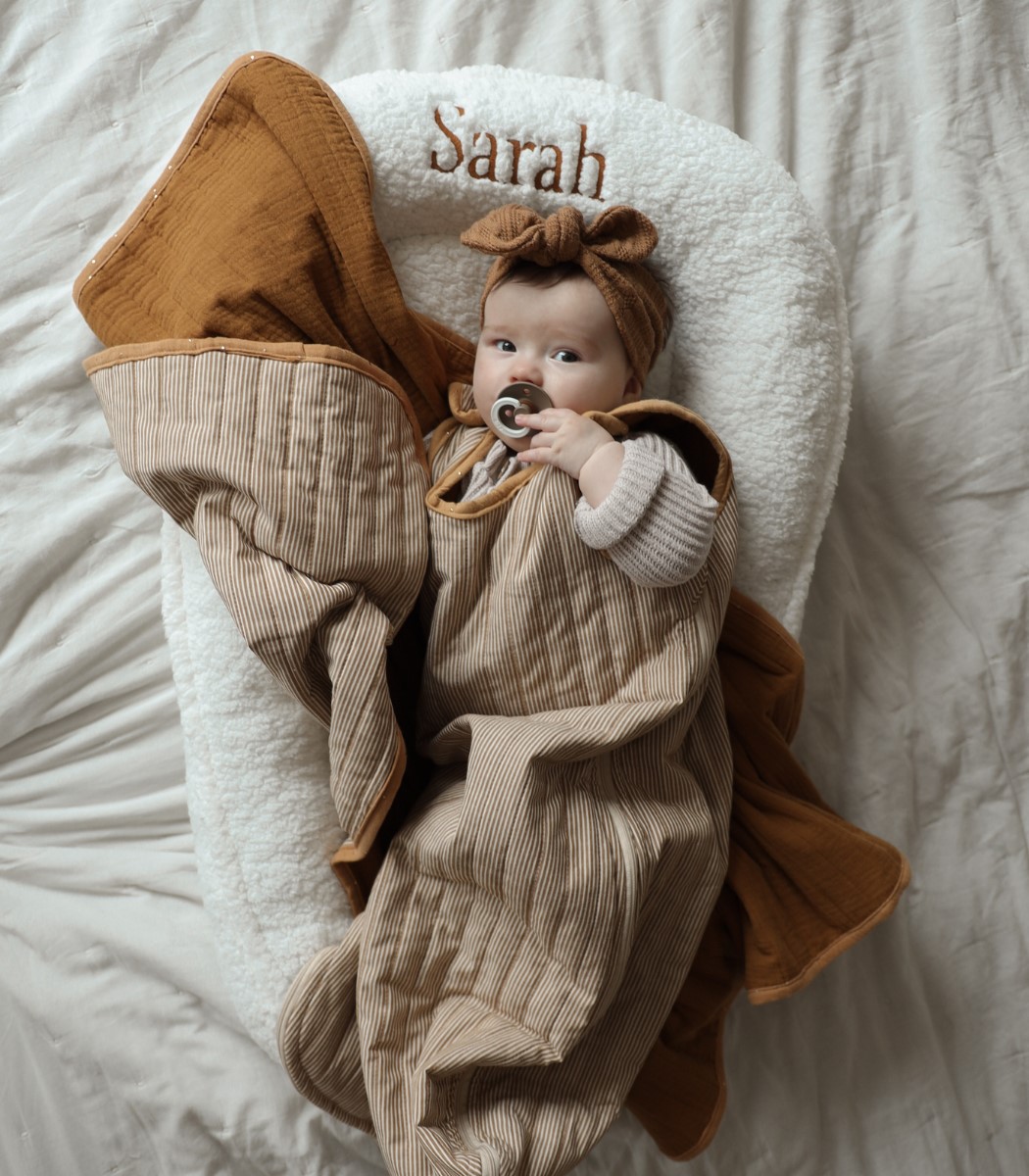 Teddy Babynest - Wit (Gepersonaliseerd)